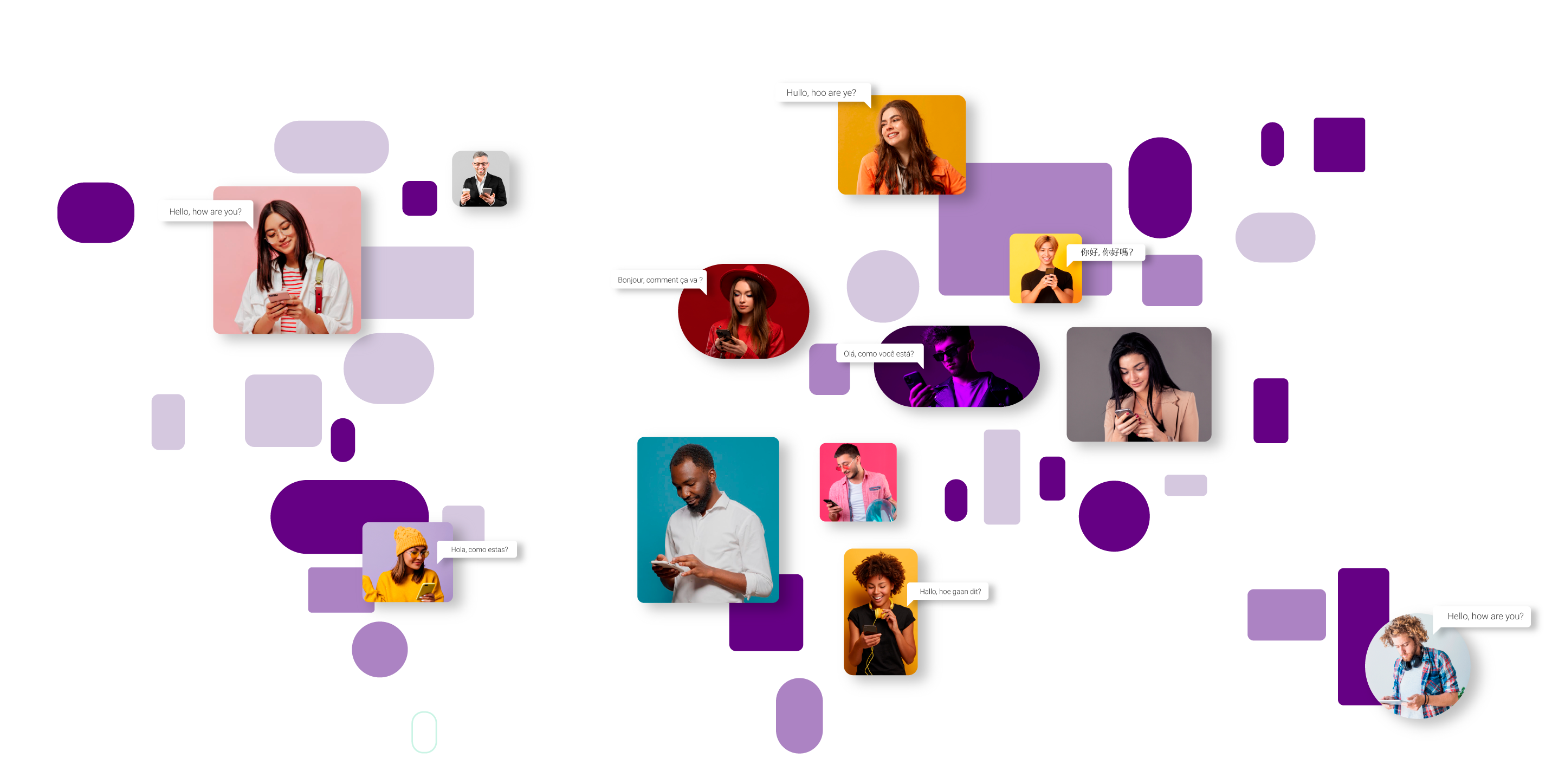 Chat bubbles no parallax